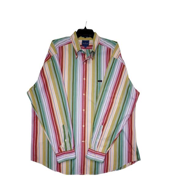 Faconnable Colorful Striped Shirt - Size XXL - Picture 1 of 6